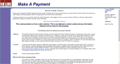 Desktop Screenshot of payments.onlinecollections.com